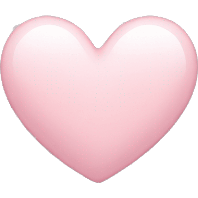 Light pink heart  emoji