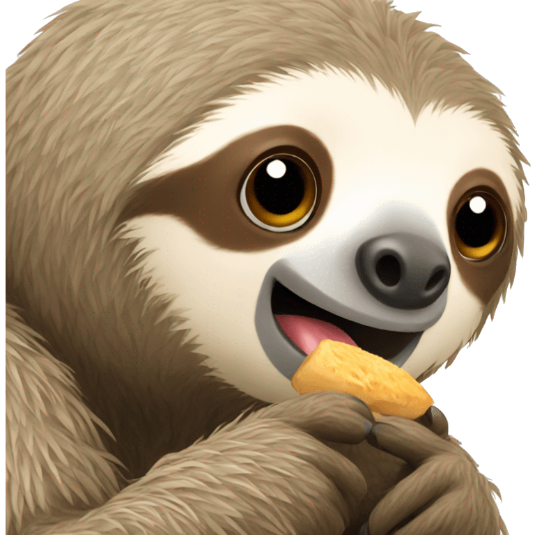 Sloth wanting food emoji