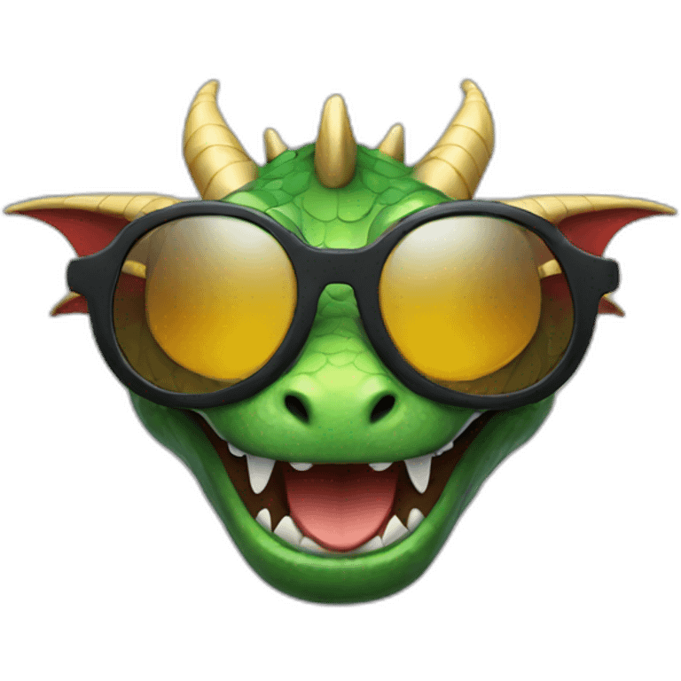 dragon with sunglasses emoji