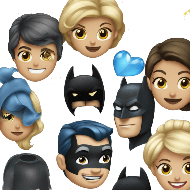 Batman with Cinderella mixed together  emoji