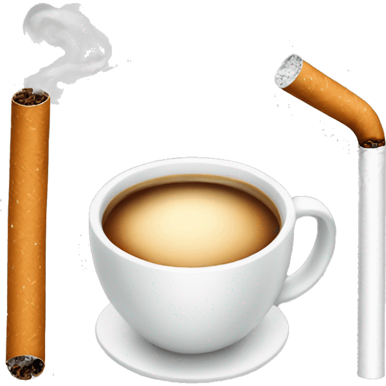 Cigarettes and coffee emoji