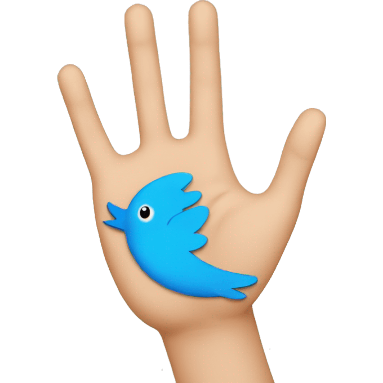 Twitter hand emoji