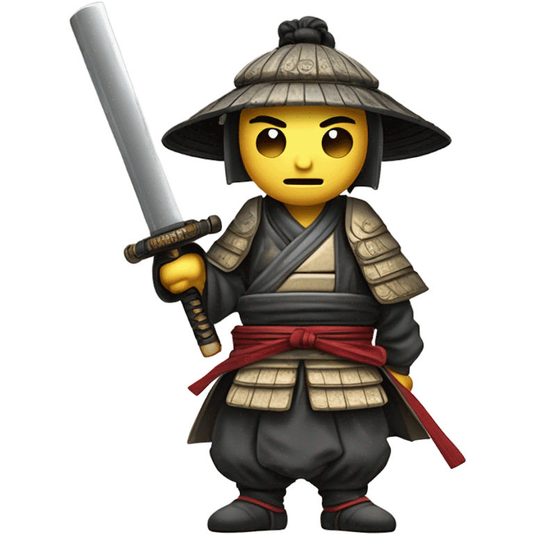 A ronin with a Samauri sword emoji