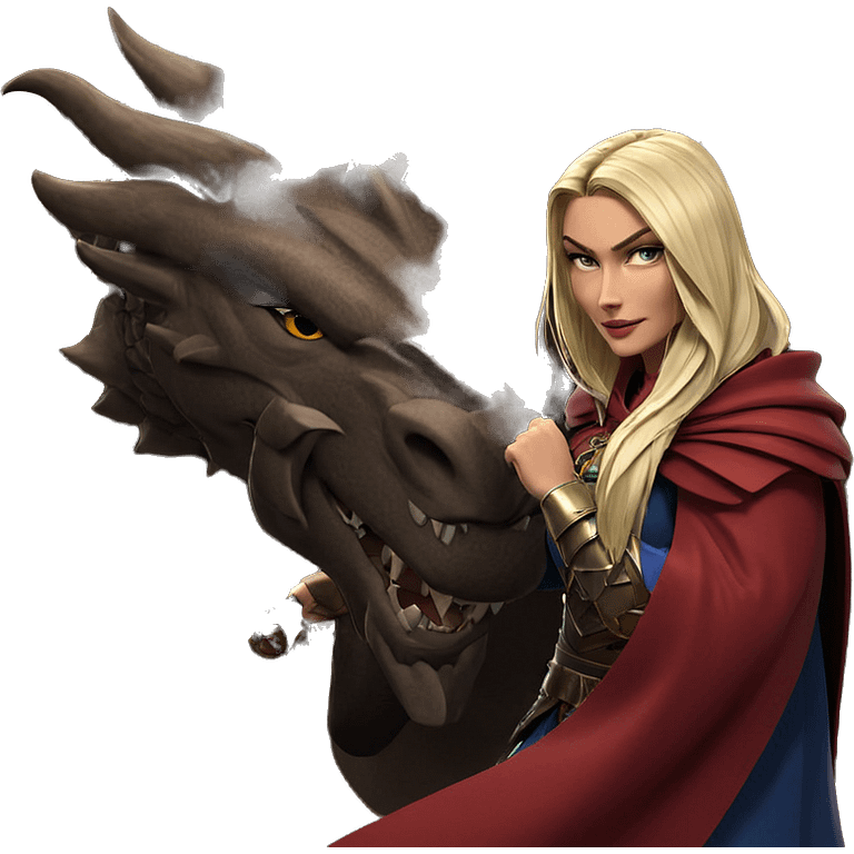 heroic warrior with dragon cape emoji