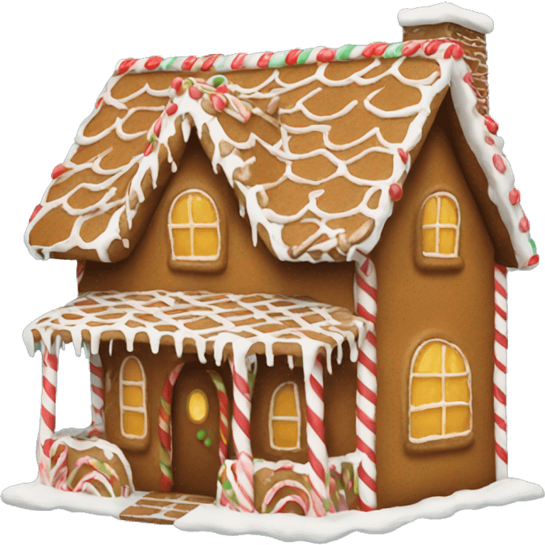 Gingerbread house emoji