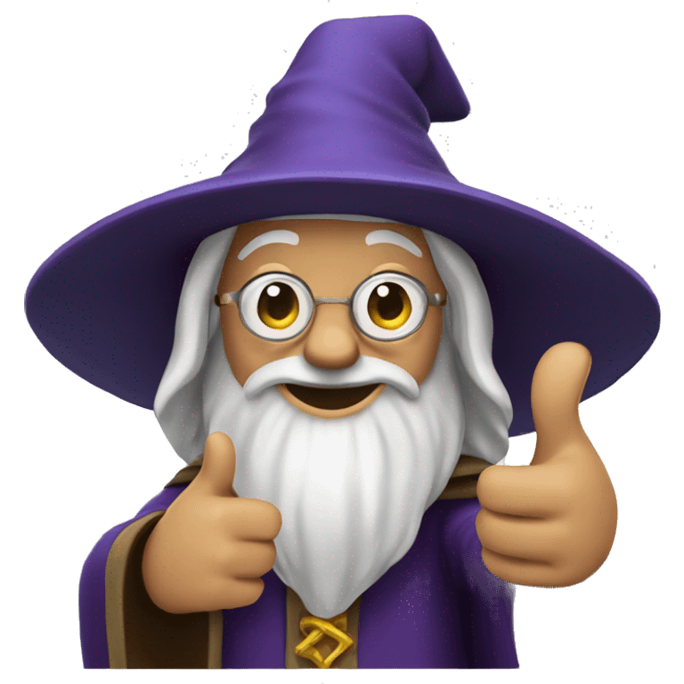 Wizard giving thumbs up emoji