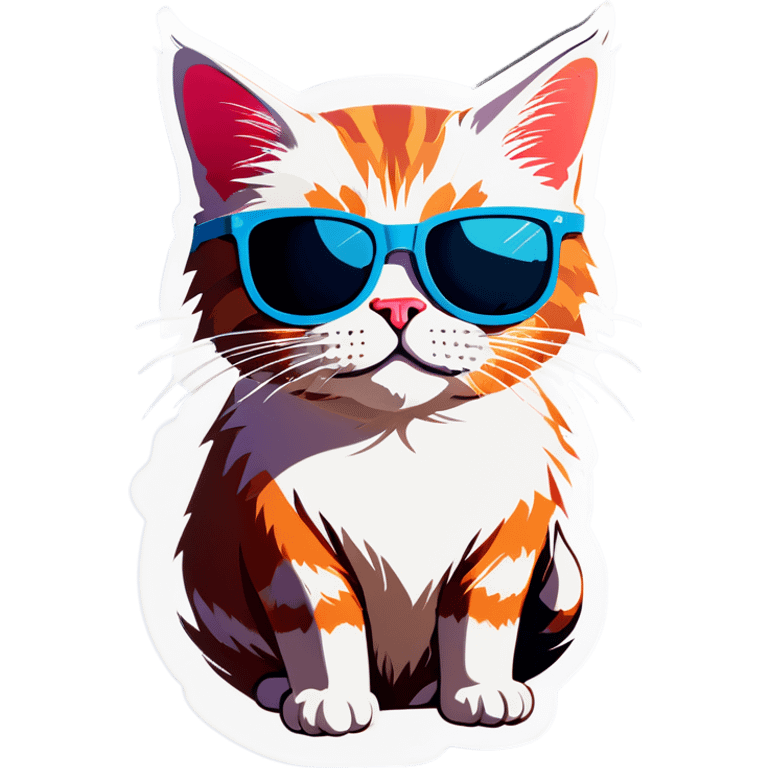 Cat with sunglasses emoji