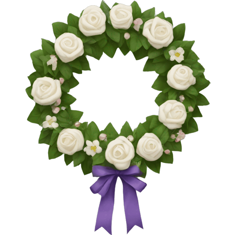 Funeral wreath with square shape emoji