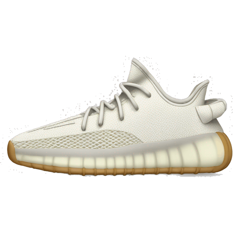 Yeezy shoes white  emoji