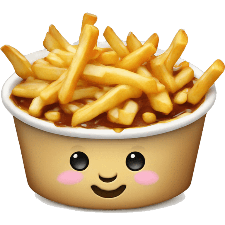 Poutine ui mange une poutine emoji