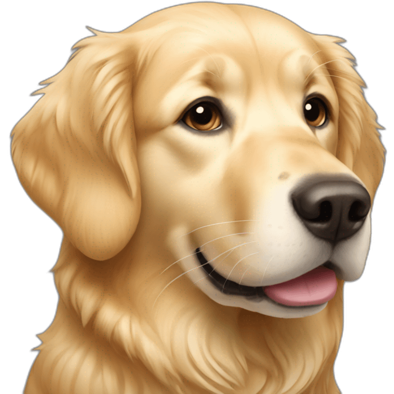 Light Golden retriever emoji