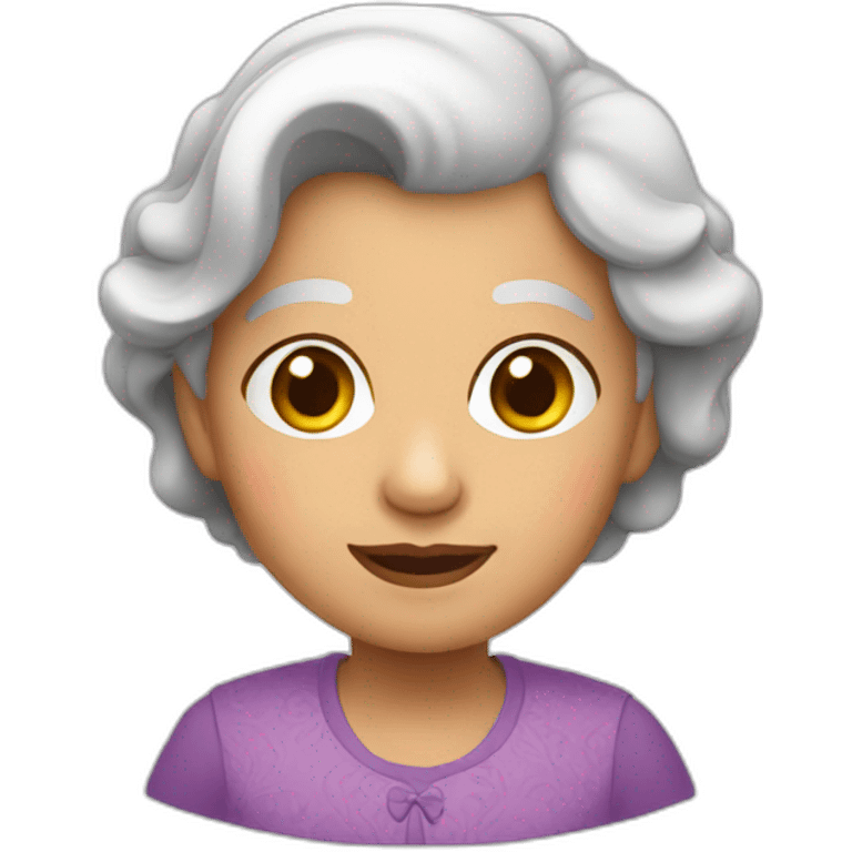 Abuela  niña emoji