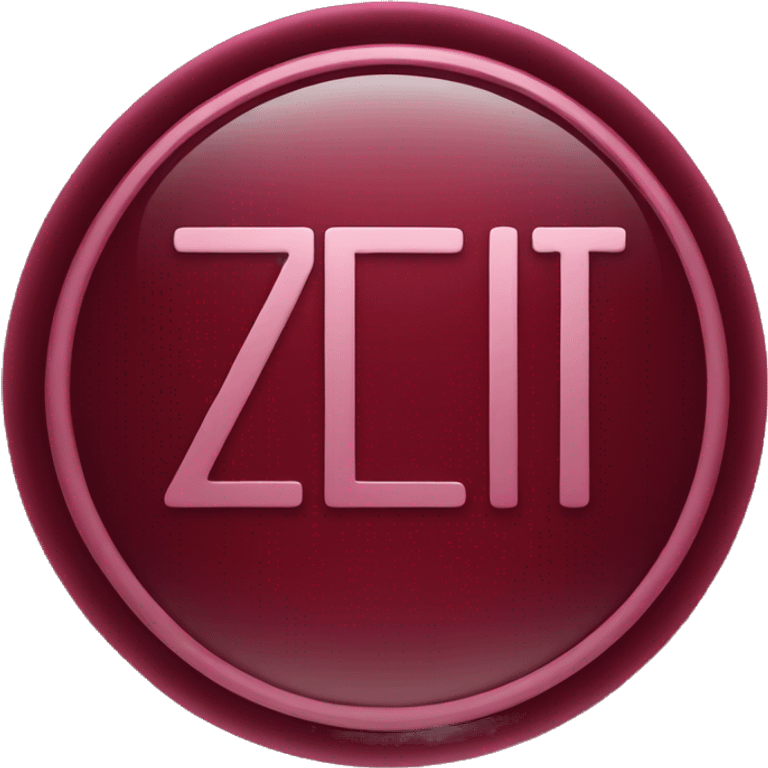 A logo that says Zlt in dark red emoji