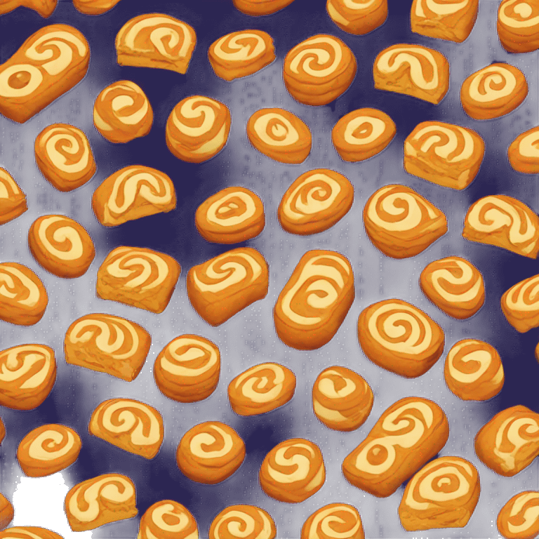 Pumpkin roll treat emoji