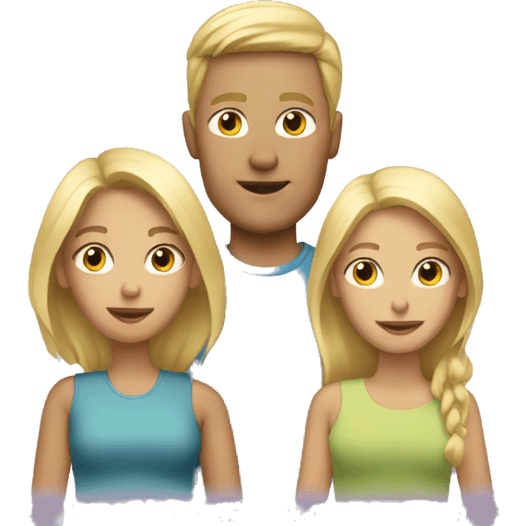 Blond family emoji