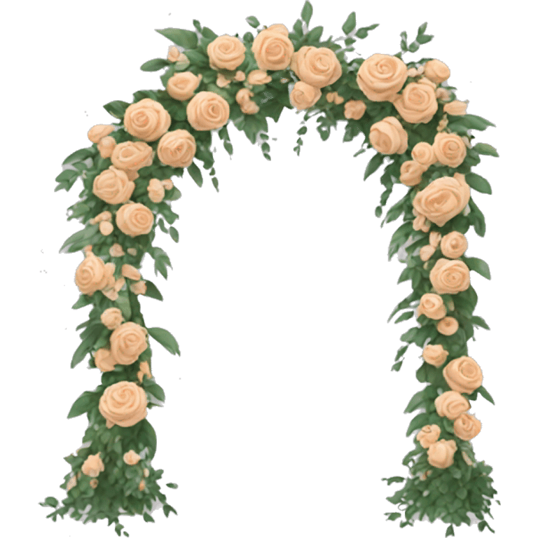 Wedding floral arch emoji