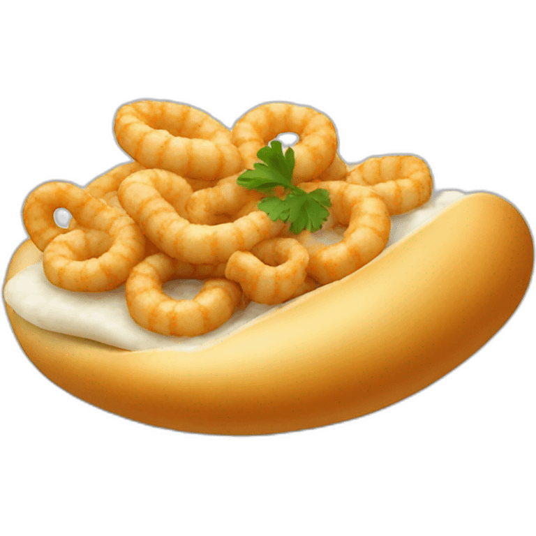 Bocadillo de calamares emoji