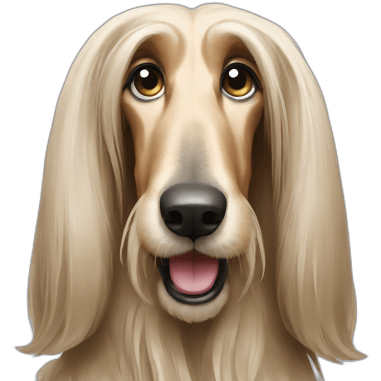 Afghan hound emoji