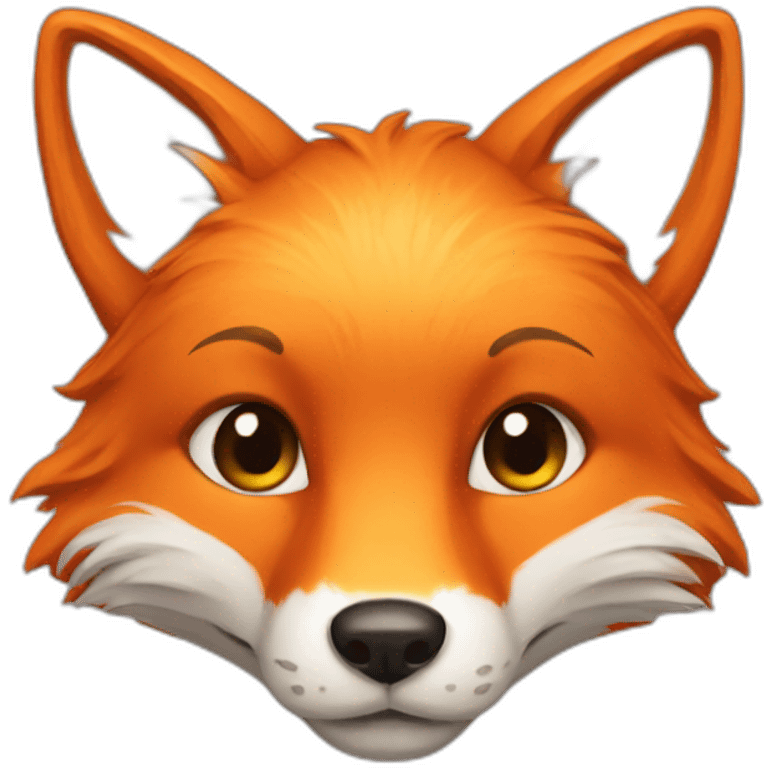 orange fox emoji