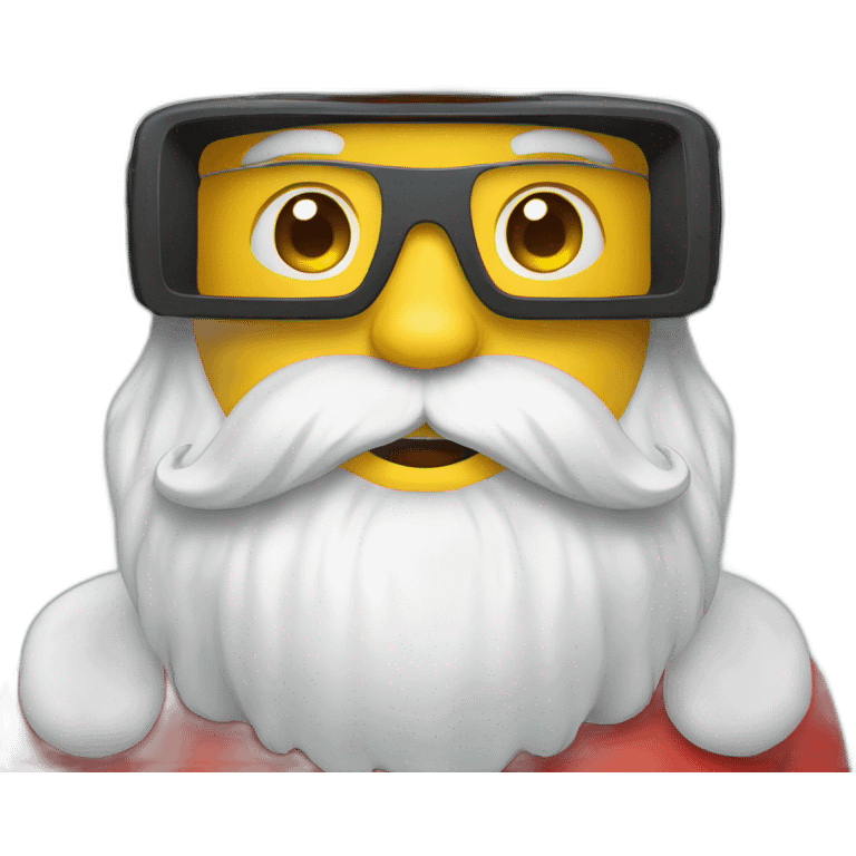 SANTA WITH VR GLASSES emoji