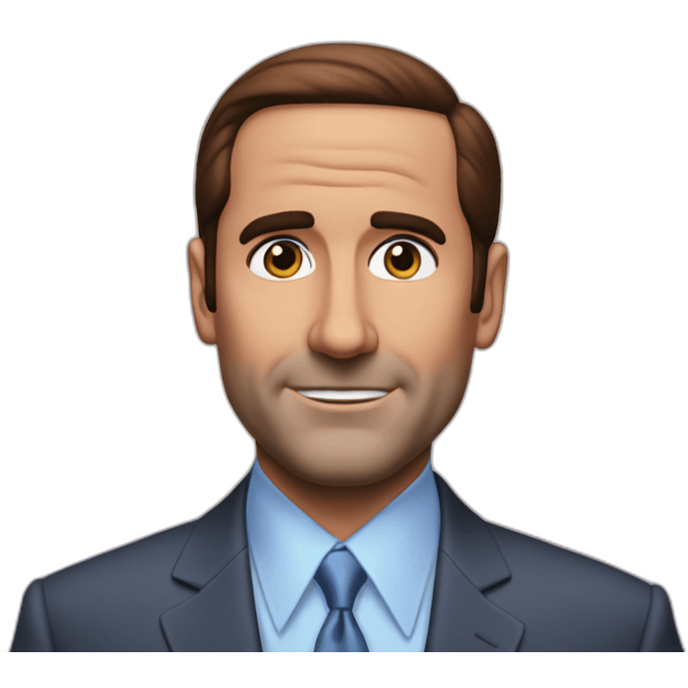 Holographic Micheal Scott emoji