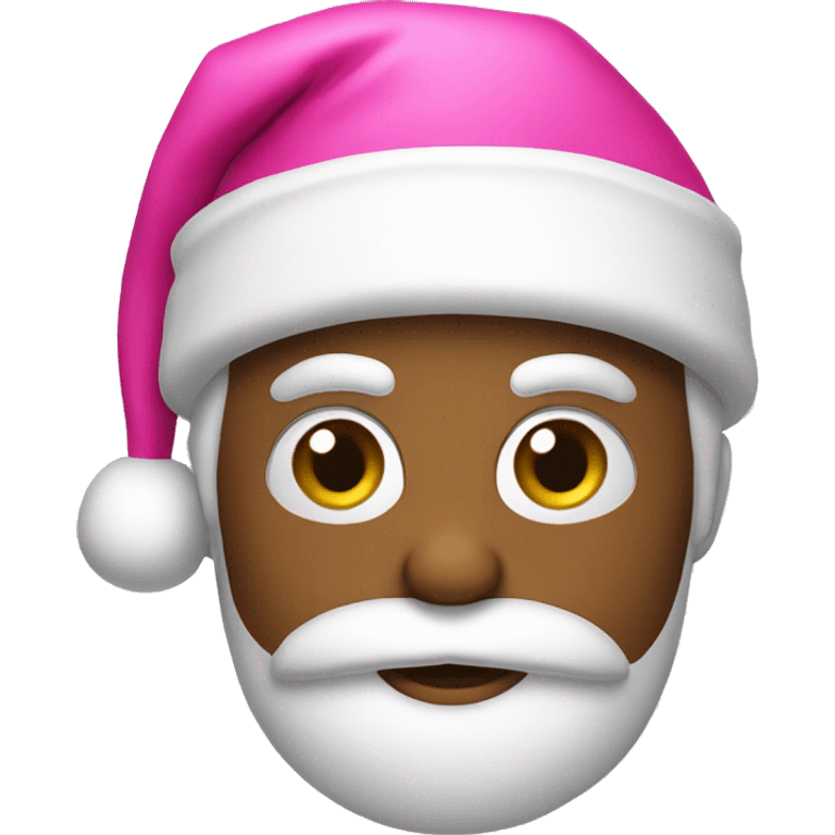 Pink Santa hat emoji