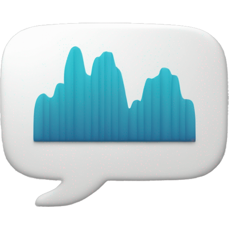 Imagine an emoji where the upward-trending graph is integrated within the speech bubble, symbolizing the fusion of financial insights and messaging communication. emoji