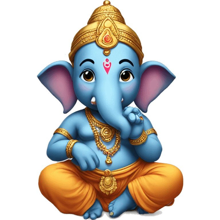 Little hindu god ganesh  emoji