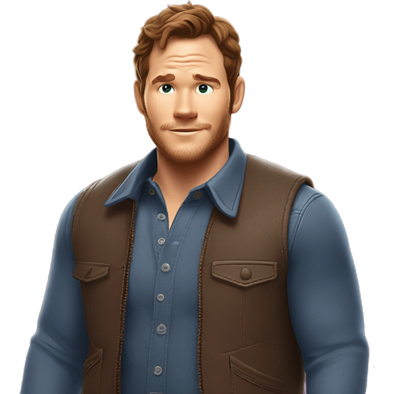 Chris Pratt at Chuck E. Cheese emoji