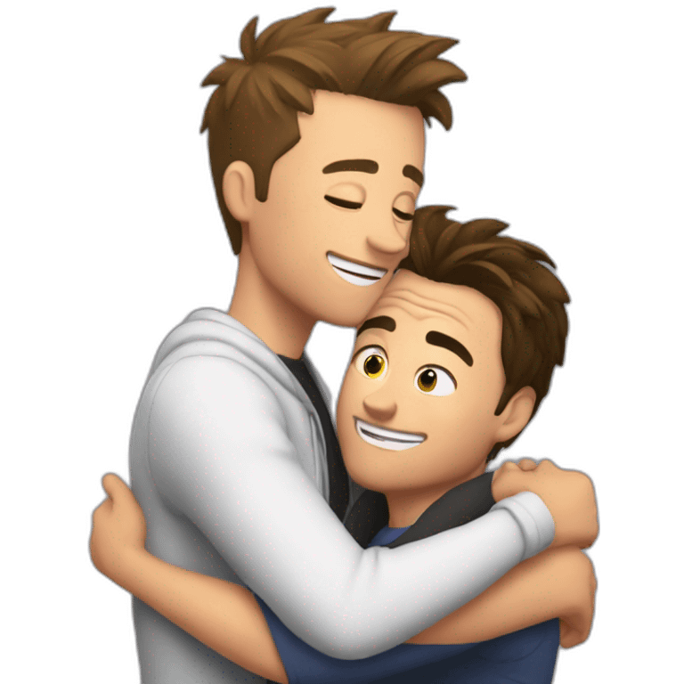 Chandler and joey last hug emoji