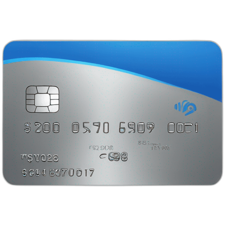 blue and grey credit card emoji