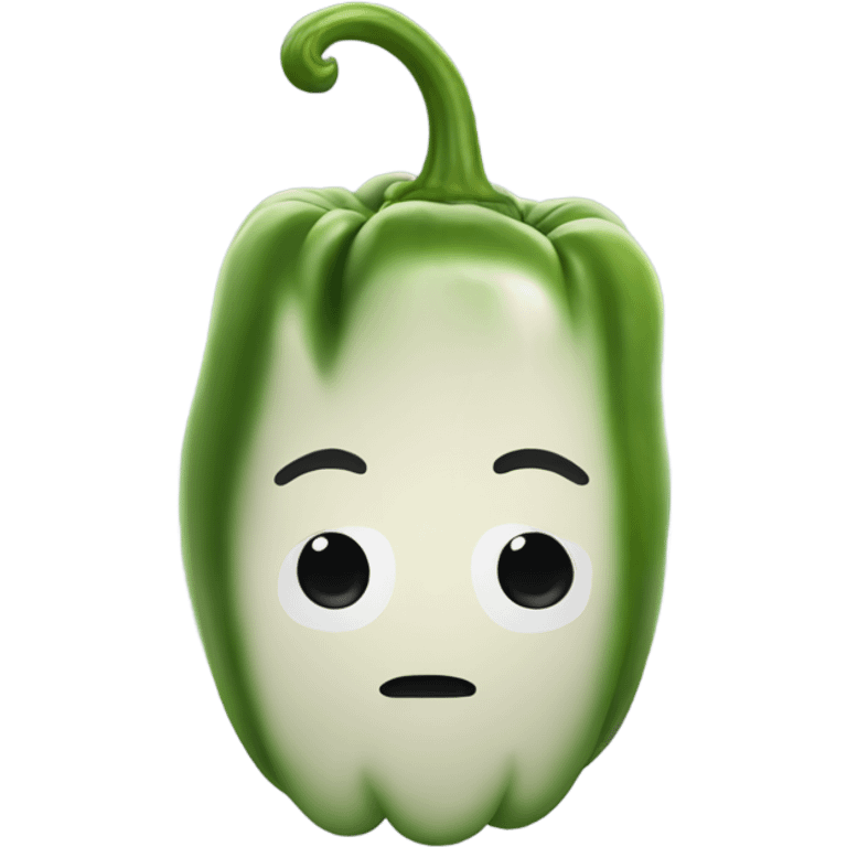 calm pepper with face emoji