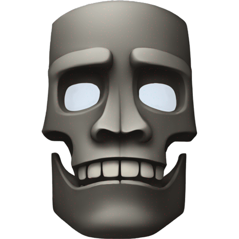 Moai skull emoji emoji