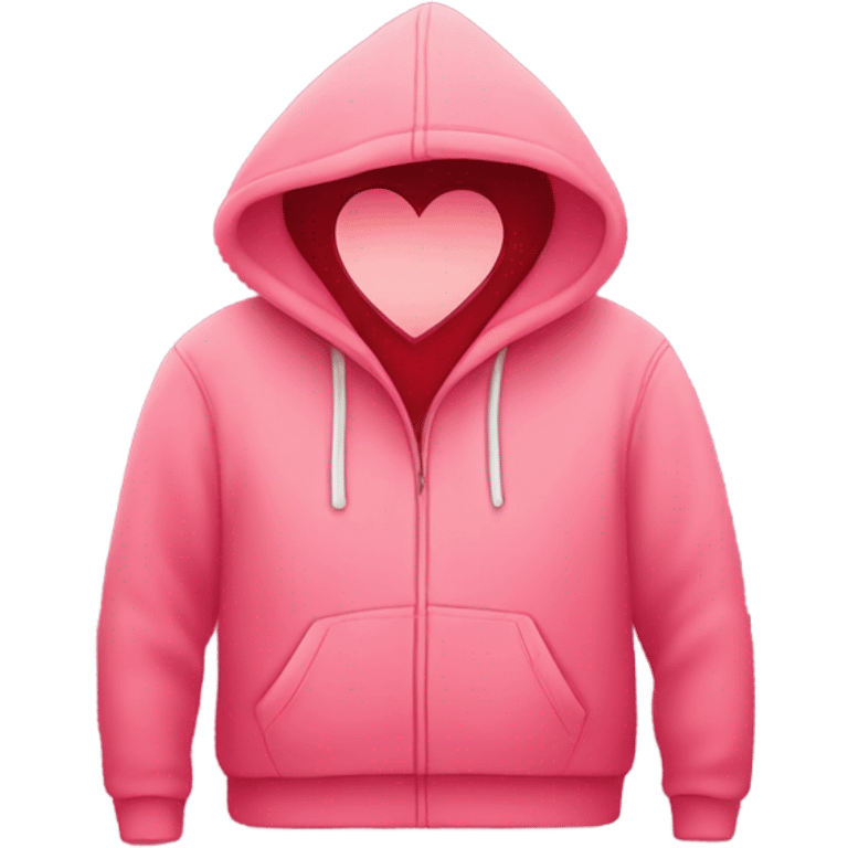 Valentines hoodie emoji