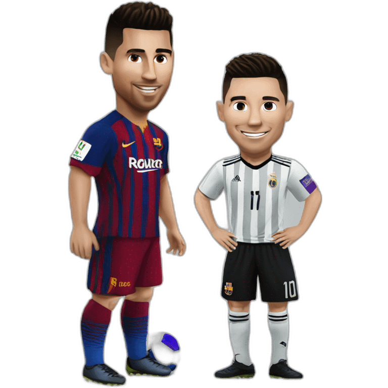 Ronaldo sur messi emoji