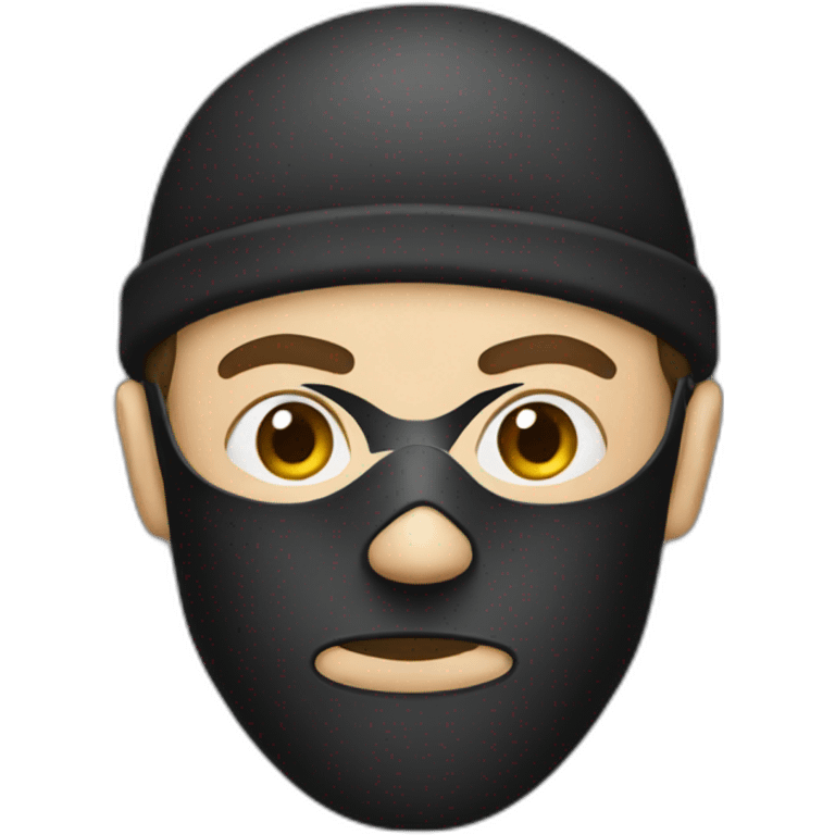 robber with mask emoji