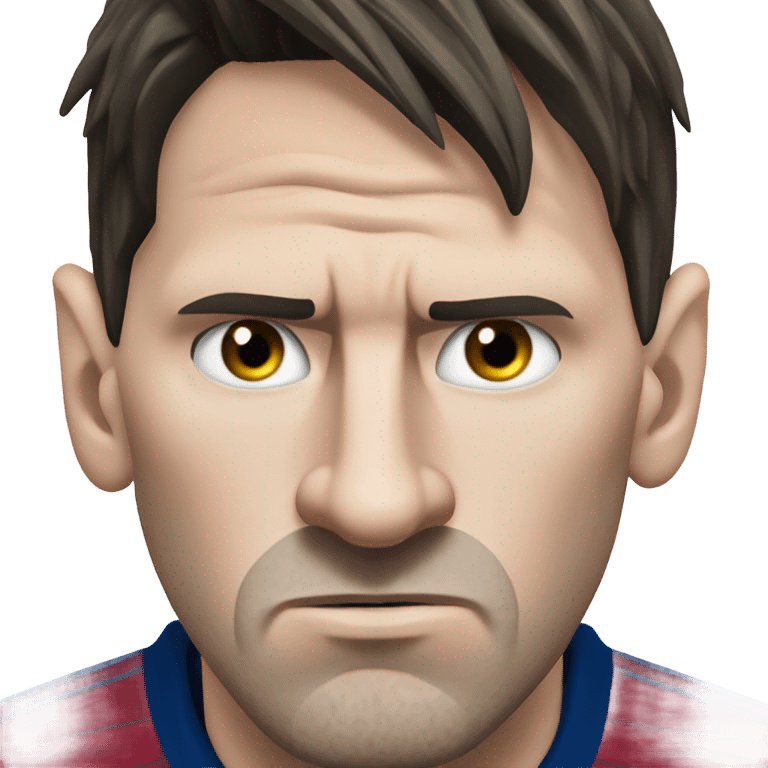 Messi Angry  emoji