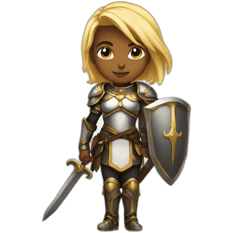 paladin girl fierce emoji