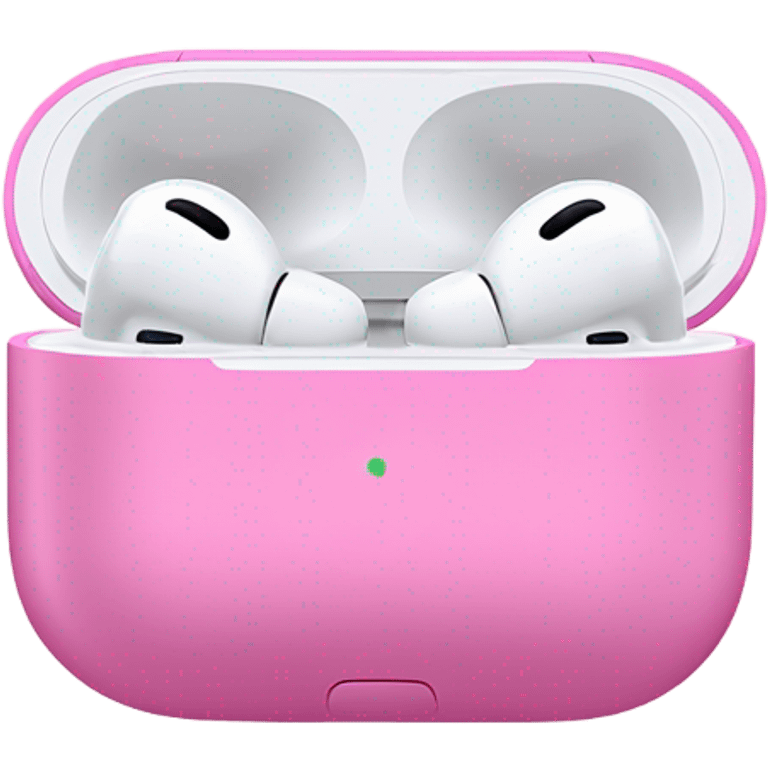 Airpod max in pink with ribbons emoji