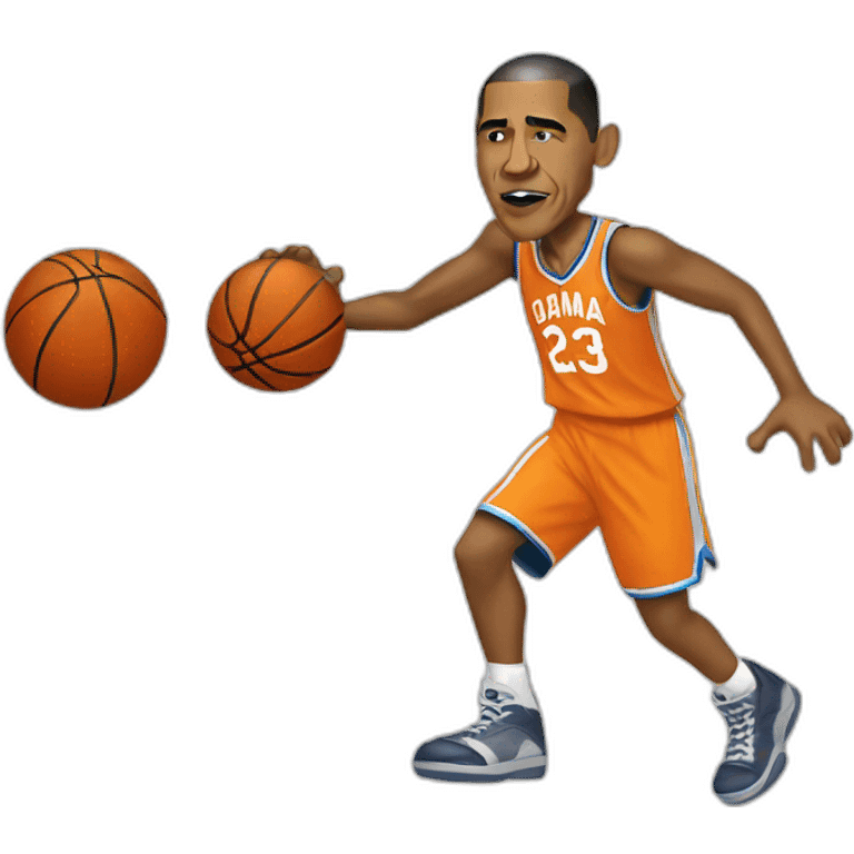 Obama play basketball emoji