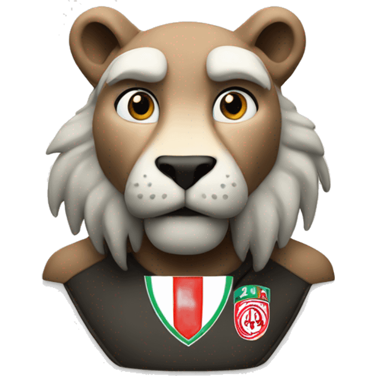 Leeuw met ajax logo emoji