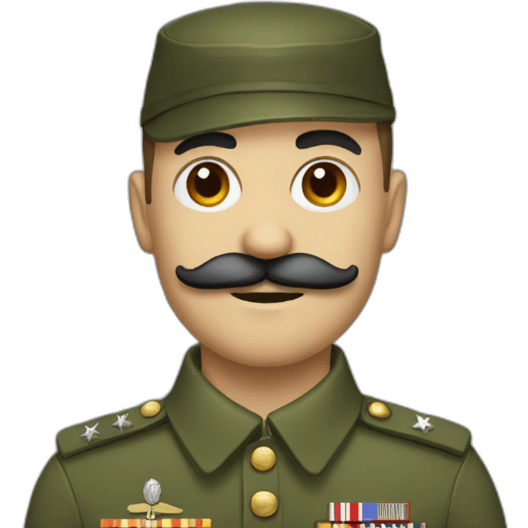 military man with a little moustache emoji