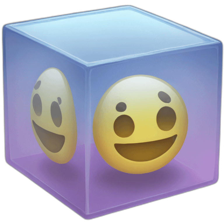 glass cube emoji