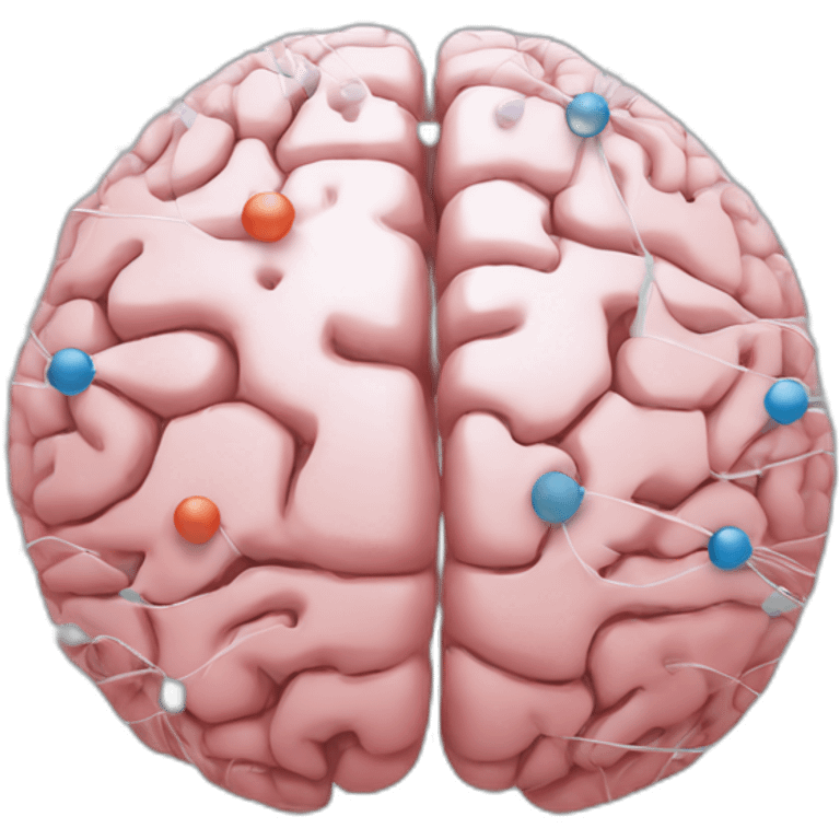 Digital Brain network nodes emoji