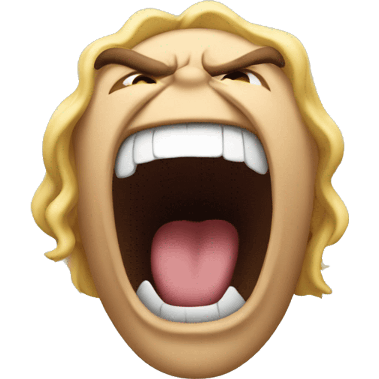 Person roaring  emoji