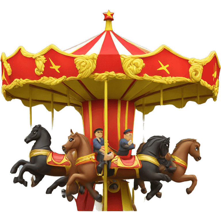 communist on a carousel emoji