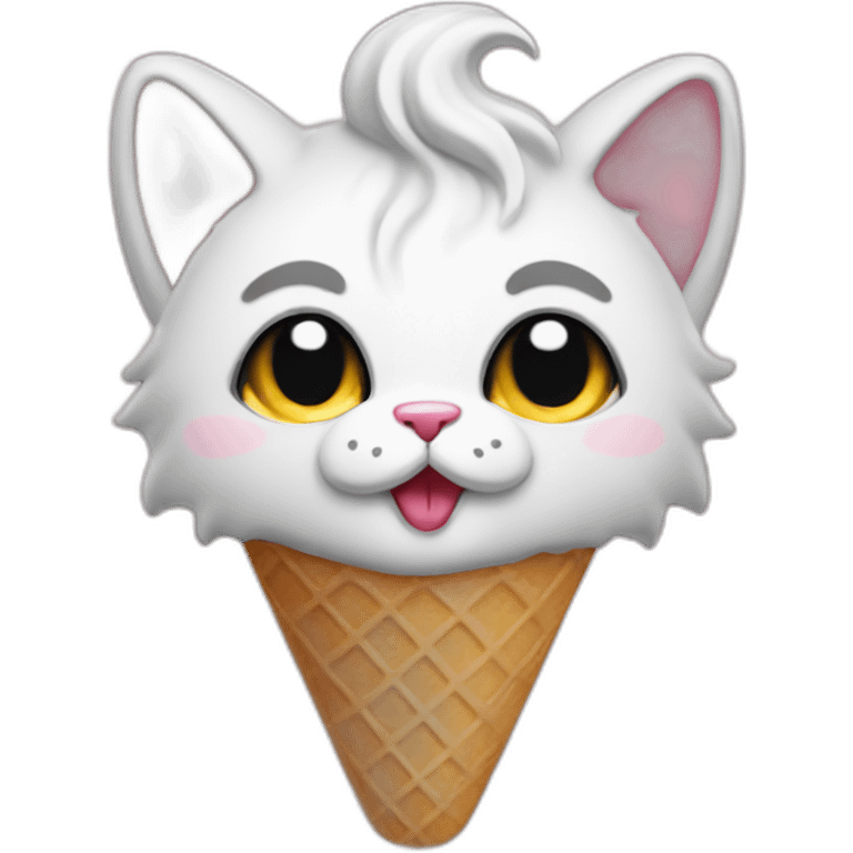 Ice cream cats emoji