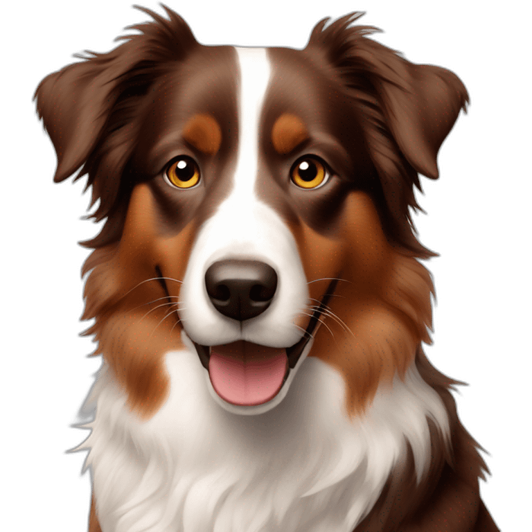 Red tri Australian shepherd emoji