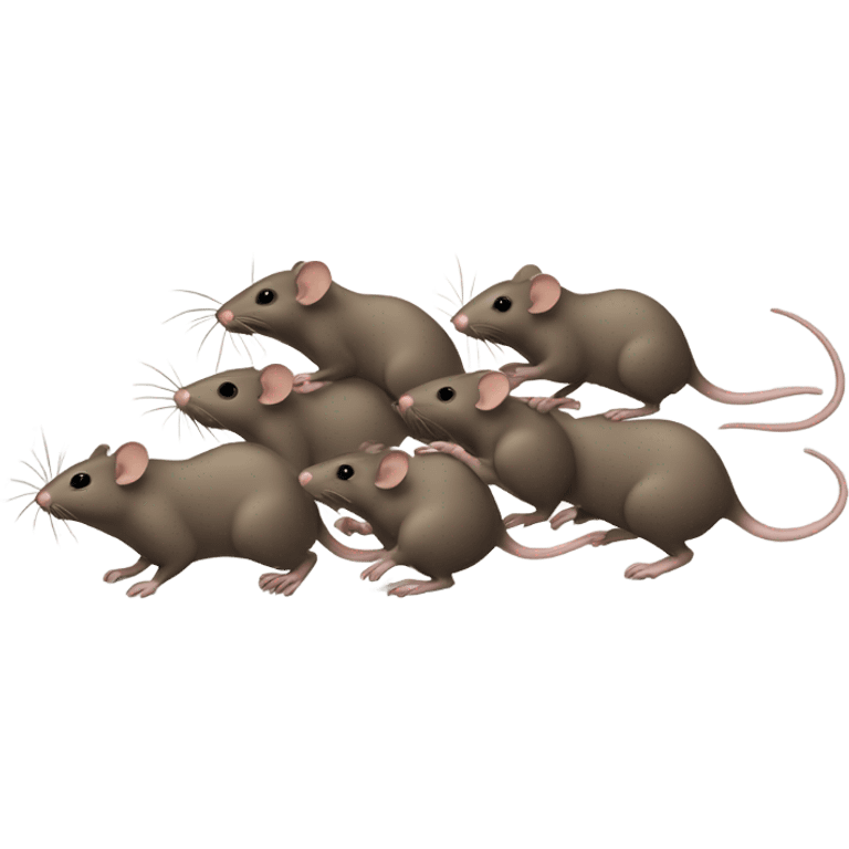 bunch of rats running emoji