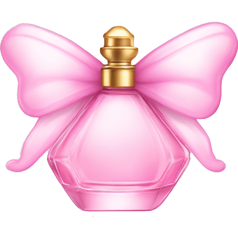 Fairy light pink perfume in bow emoji